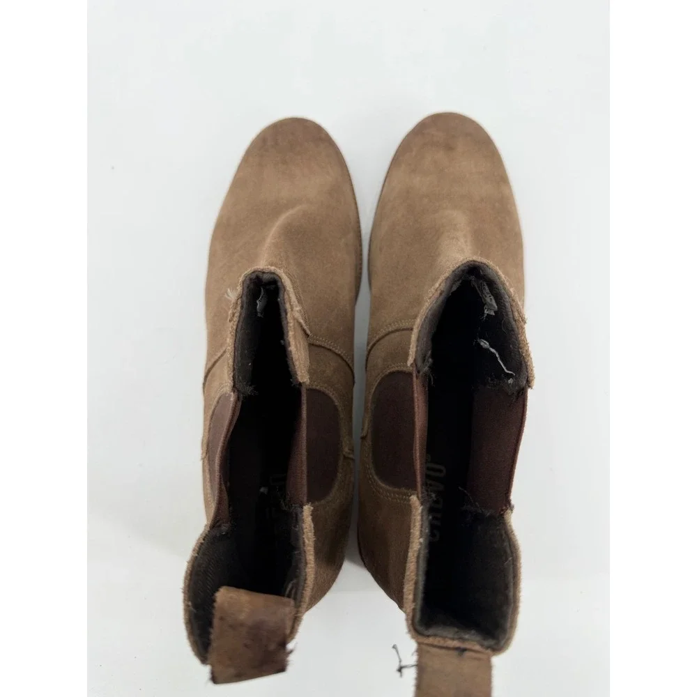 Crevo Denham Mens Brown Suede Chelsea Boots CV1342-216 Size 12